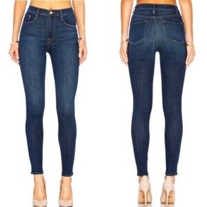 Frame Ali High Rise Skinny Cropped Cigarette Jeans